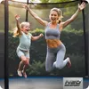 Fuß/252 cm Gartentrampolin mit Außennetz und Leiter Produktbild-Vorschau 5