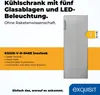 Exquisit Vollraumkühlschrank KS320-V-H-040E inoxlook | 242 Produktbild-Vorschau 2