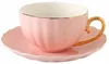 Porcelain Pink Cup 220ml Gold Edge Elegance Kaffee für sie Produktbild-Vorschau 2