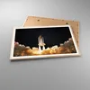 Gerahmtes Poster - Rahmen in heller Eiche - Abheben Rakete Produktbild-Vorschau 3