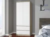 A bedroom scene with a wardrobe and a bed. Produktbild-Vorschau