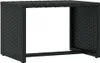 vidaXL Bain de soleil 1 pièce avec table noir Poly rotin Voir les images du produit 6