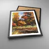 Gerahmtes Poster - Schwarzer Rahmen - Park Herbst Wasser - Produktbild-Vorschau 3