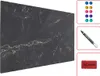 Metallische Magnettafel SCHWARZER MARMOR 90x60cm Produktbild-Vorschau 1