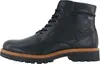 A black leather boot shown from the side. Produktbild-Vorschau