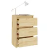 vidaXL Nočné skrinky 2 ks 40x29,5x64 cm z masívneho Náhľad obrázku produktu 3