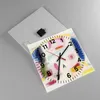 Wanduhr - Quadrat - Glasuhr - Abstraktion modern - 40x40cm Produktbild-Vorschau 2