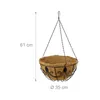 Lot de 3 paniers suspendus Relaxdays, en fibre de coco, Voir les images du produit 4