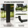 Outsunny tuinmeubelset, zithoek, 150x80 cm, met glazen Productafbeelding-voorbeeld 8