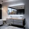 Badspiegel mit LED Beleuchtung - Seoul - 70 cm, 50 cm Produktbild-Vorschau 4