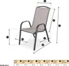 FIELDMANN FDZN 5112 Zahradní židle, rozměry 55 x 73 x 94 Náhled obrázku produktu 2