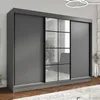 Oravelle 200 cm Graphit 3-türiger Kleiderschrank mit Produktbild-Vorschau 2