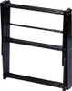A black metal drying rack is shown against a white background. Produktbild-Vorschau
