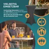 CASARIA® Stehtisch mit Husse 80 cm Klappbar Grau Rund Holz Produktbild-Vorschau 2