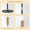 EDISHINE Stehlampe Wohnzimmer, LED Stehleuchte Rattan, Boho Produktbild-Vorschau 7