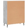 The Living Store Sideboard Betongrau 69,5x34x90 cm Produktbild-Vorschau 8