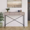 Marckeric - Beistelltisch Titan - Grau - 110x35x85cm Produktbild-Vorschau 3