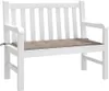 vidaXL Polštář na zahradní lavici Taupe 120x50x4 cm Náhled obrázku produktu 3