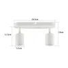 ZMH LED Deckenleuchte Weiß 2 Flammig Deckenlampe 2ER Produktbild-Vorschau 4