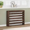 vidaXL Panele grzejnikowe brązowy dąb 104x20x82 cm materiał Podgląd zdjęcia produktu 2