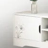 TV-Ständer, weiße Kommode, moderner Standfernseher, 120 cm Produktbild-Vorschau 3