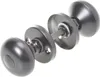 A disassembled black doorknob set with its components laid out against a white background. Náhled obrázku produktu