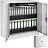 tectake® Aktenschrank abschließbar 90 x 40 x 90 cm Produktbild-Vorschau 1