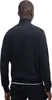 A man wearing a dark blue half-zip pullover, viewed from the back. Produktbild-Vorschau