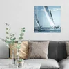 DEQORI Glasbild Echtglas 50x50 cm 'Segelboote auf hoher Produktbild-Vorschau 3