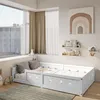 A child's bedroom with a bed, window, and decorations. Produktbild-Vorschau