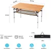 Table de camping KING CAMP Bambou 100 x 65 cm Voir les images du produit 3
