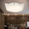 LED Deckenlampe, Muster, Glas weiß, quadratisch, L 40 cm Produktbild-Vorschau 4