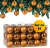 Lot de 54 boules de Noël en plastique robuste Décoration de Voir les images du produit 1