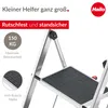 Close-up of a Hailo step stool, highlighting its features. Náhled obrázku produktu