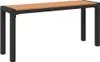 Gartenbank Braun 100 x 28 x 45 cm Stahl Produktbild-Vorschau 1