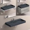 doporro Lavabo da Appoggio Bagno Sospeso Lavandino Anteprima dell’immagine prodotto 4