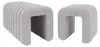 Sitzbank Sundo grau gepolstert 95x40x42 cm mit dekorativer Produktbild-Vorschau 14