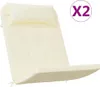 vidaXL Adirondack-Auflagen 2 Stk. Creme Oxford-Gewebe Produktbild-Vorschau 1
