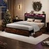 Opbergbed 180x200 cm, bed met opbergruimte, 4 lades, Productafbeelding-voorbeeld 3
