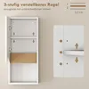 HOMCOM Badezimmerschrank Wandschrank mit Soft-Close-Tür und Produktbild-Vorschau 6