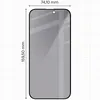 2x Gehärtetes Glas mit Privatschutzfilter für iPhone 16 Pro Produktbild-Vorschau 2