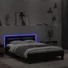 Bedframe met hoofdeinde, LED-verlichting, zwart, 120x200 cm Productafbeelding-voorbeeld 4