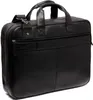 A black leather briefcase is shown against a white background. Anteprima dell’immagine prodotto