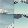 Gerahmtes Poster - Rahmen in heller Eiche - Wolken Produktbild-Vorschau 9