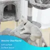 NYVI Katzen Kratzbaum Figaro 102 cm groß grau - Deluxe Produktbild-Vorschau 7