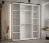 Šatní skříň ASIRI 4 - 200/45 cm, bílá / černá Náhled obrázku produktu 7