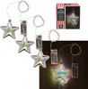 4x 3D LED Glas Stern mit Timer Batteriebetrieben, Produktbild-Vorschau 1