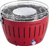 A red LotusGrill charcoal grill is shown against a white background. Podgląd zdjęcia produktu