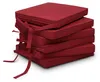 Beautissu Set di 6 cuscini per sedie Loft SK rossi, 45x40x5 Anteprima dell’immagine prodotto 1
