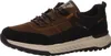 A single brown and black sneaker is shown from a side angle against a white background. Voir les images du produit